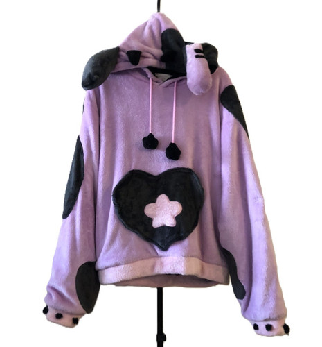 Sugary carousel plush hoodie - carousel,