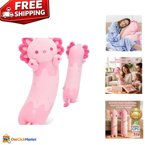 20in pink axolotl plush - plush, body